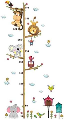 WANGBO Catroon Measure Height Gauge Sticker Wall Sticker Home Decor for Rooms Kids Height Ruler