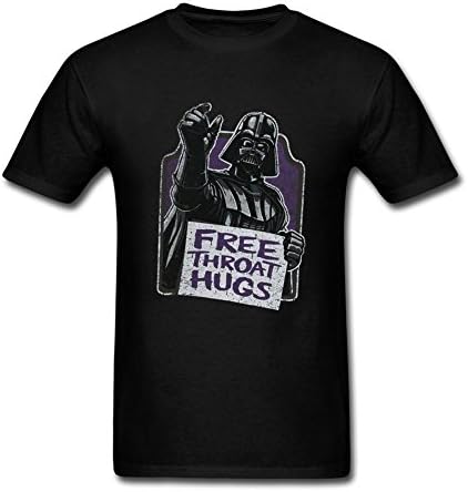 Maixer Funny Tshirts for Mens Star Wars Darth Vader Free Throat Hugs Black M