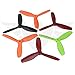 Tri-Blades 5045 V2 Propeller (8 Sets, 16CW, 16CCW) 5 Inch 3 Blades 5045x3 Indestructible Durable Powerful Balanced Light Props for Drone By XSOUL - MIX COLOR