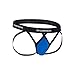 Two Pais of Mens Jockstrap Thongs Underwear (L, Marina Blue)