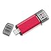 Kootion Dual Flash Drive 32GB USB-C/Type-C/USB3.1 + USB 3.0 OTG Jump Drive for USB C Smartphones, Samsung Galaxy S9, Note9, S8, S8 Plus, LG G6, Google Pixel XL, Tablets and New MacBook, Red