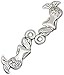 30PCs Antiqued Silver Mermaid's Back Charms Pendants for Jewelry Making