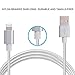 iPhone Charger, IWAVION 2Pack 6FT Lightning Cable Extra Long 8pin USB Data Transfer Charging and Syncing Cable for iPhone 6s Plus/6s/6/6 plus/5/5s,iPad Mini,Mini2.iPad 5,iPod 7 (2Pack-Silver)