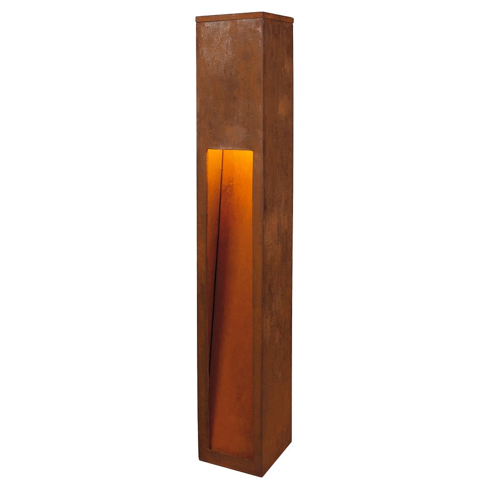 SLV Free-Standing lamp Rusty Slot 80 / Outdoor Illumination for Paths, Walls, entrances, LED Outdoor Garden lamp / IP55 3000K 9W 80cm Hohe Rust — image 1
