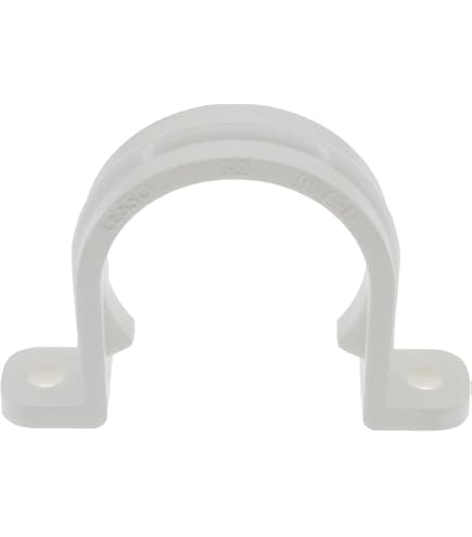 50 PIECE BAG - 1/2\" Pipe Strap Two Hole Grey PVC Conduit Clamps Heavy Duty UL