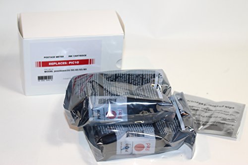FP PIC10 Postbase Fluorescent Red Ink Cartridge Set. Compatible with #58.0052.3038.00