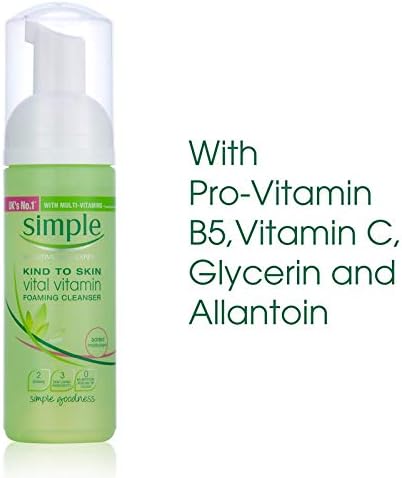 simple foaming face wash