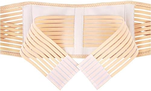 Sira Self Heated Tourmaline Magnetic Lumbar Support Slimming Belt for Men and Women (Beige, XL)