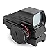 Flexzion Holographic Red and Green Dot Sight Tactical Reflex 3 Different Reticles Hunting Paintball Tool for Shotgun Rifle Pistol with Locking Screw and a Battery