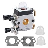 C1Q-S186 Carburetor For STIHL FS38 FS45 FS46 FS55C FS55R KM55 HL45 Trimmer With Primer Bulb Carb Gasket ,Replace C1Q-S71 C1Q-S97 A C1Q-S143 C1Q-S153 C1Q-S18
