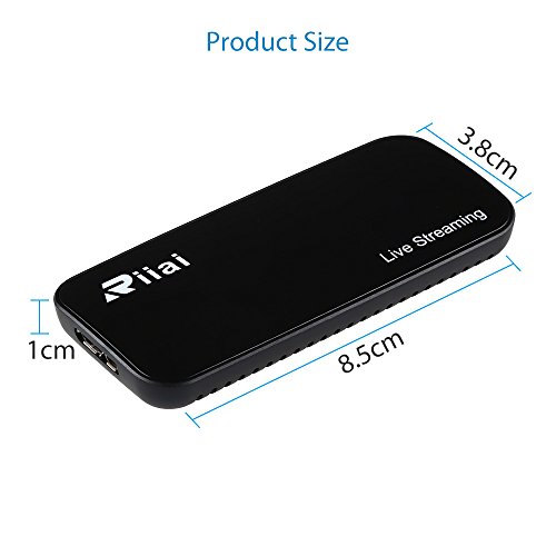Game Capture HDMI USB 3.0 FHD Drive-free 4K 1080P 60FPS Live Streaming Video Box Black Superior Low Latency Technology For PS3 PS4 Wii Support XSplit NS (YK752 4k 30FPS)