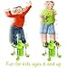 Dancer Flip Evolved Pogo Stick - with A Twist - Fun Exercise Jumper- New Bounce Pogo (Green, Adult 110 - 240 Ibs.)