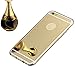 Johncase Soft TPU Bumper with Electroplating Back Cover Luxury Phone Mirror Girl Case for iPhone 6 6s 4.7