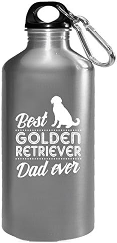 Gifts For Best Golden Retriever Lovers Dad Ever Ttd2 - Water Bottle