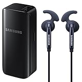 Samsung Power & Play Bundle - Active In-Ear Wired + 2100 mAh Battery Pack, Retail Packing - Black