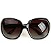 MOTINE Oversized Women's Polarized Sunglasses Fashion Sunglasses UV400 (Coffee)