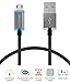 LED Micro USB Cable (1 FT), FosPower [Quick Charge 3.0] Reversible Micro B to Reversible USB A Cable [Full Speed Charging]