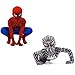 Kids Spiderman Costume Child Superhero Cosplay Elastic Jumpsuit Amazing Spandex Zentai Suit Halloween Boys Costumes (S)