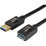 AmazonBasics USB 3.0 Extension Cable - A-Male to A-Female - 6 Feet (2 Pack)
