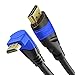 270° Angled 8K/4K HDMI Cable – 10ft – with A.I.S. Shielding, Designed in Germany (Supports All HDMI Devices Like PS5/Xbox, Switch – 8K@60Hz/4K@120Hz, HDCP, High Speed HDMI with Ethernet) CableDirect