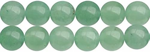 Natural Green Aventurine Semi Precious Stone Round 6mm Loose Beads to Make DIY Jewellery Sold by One Strand 15 Inch APX 60 Pcs