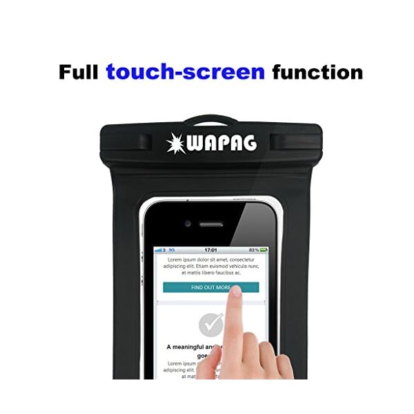 WAPAG-Waterproof-Bag-Case-Pouch-for-iPhone-7-6s-6-6-Plus-5s-Samsung-Galaxy-s6-s6-Edge-s5-s4-Note-4-Cell-Phone-up-to-6-inches-DirtSnowDust-Proof-Fits-Swimming-Kayaking-IPX8-to-100Feet WAPAG-Waterproof-Bag-Case-Pouch-for-iPhone-7-6s-6-6-Plus-5s-Samsung-Galaxy-s6-s6-Edge-s5-s4-Note-4-Cell-Phone-up-to-6-inches-DirtSnowDust-Proof-Fits-Swimming-Kayaking-IPX8-to-100Feet