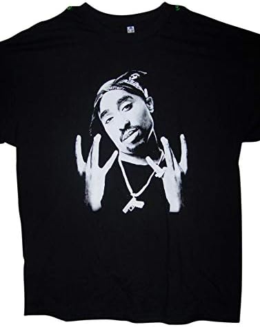 Tupac Shakur 2Pac West Side US Screen Printed 100% Cotton Hip Hop T-Shirts (HhTs18 Z) Black