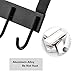 Rongyuxuan Over The Door Hook Hanger, Door Coat Hanger Organizer Rack for Clothes, Coat, Hat, Belt, Towels, Stylish Door Clothes Hanger for Bedroom, Cloakroom, Bathroom - 5 Hooks, Brushed Aluminum