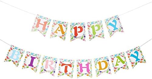Happium Dinosaurs Happy Birthday Banner Birthday Bunting Perfect for Birthday Party Decorations