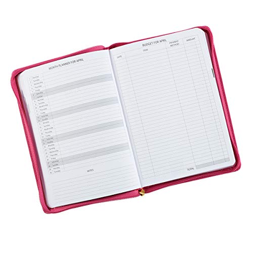 2019 Executive Planner with Zipper Closure - Grateful Heart