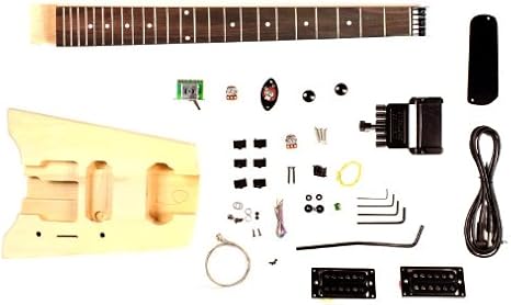 Stellah Kit Guitare Electrique De Voyage Sans Tete A Monter Soi Meme Amazon Fr Instruments De Musique