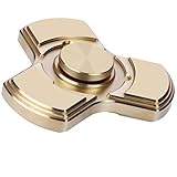 Fidget Hand Spinner Toy High Speed Between 4-6 Minutes Spin Time Perfect For ADHD, Anxiety And Boredom Adult Children Style A Gold
