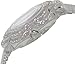 GUESS U0139L1 Silver-Tone Floral Mesh Watch