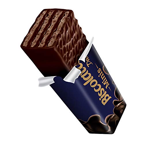 Biscolata Minis Wafers Covered in Pure Dark Chocolate Delicious