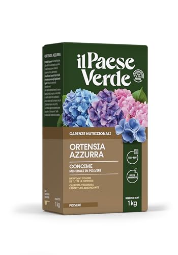 Ortensia Azzurra 1kg. Azzurrante per ortensie Il Paese Verde. Intensifica i colori di tutti i tipi di ortensie