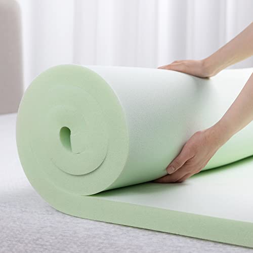 ZINUS 1.5/3/4inch Green Tea Memory Foam Mattress Topper, Pressure