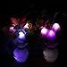 Taozi 2 PCS Kids Night Light Bathroom Kitchen Bedside Wall Light Lamp Color Changing Plug In LED Mushroom Flower Nightlight (Cream)