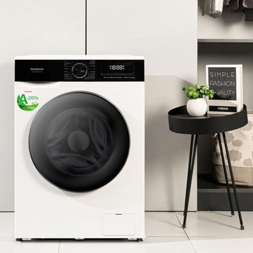 Corberó - Máquina de Lavar Roupa de Carga Frontal | CLT120514VIN | 12 kg | 1400 RPM | 16 Programas | Função de Vapor | Branco