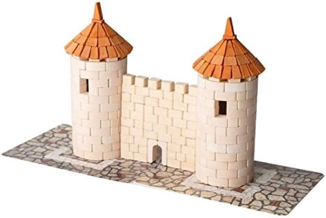 Wise Elk Toy Two Tower construction set, real plaster bricks, gypsum reusable building kit, 430 pcs, educational gift
