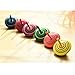 12 PCS Handmade Painted Wood Spinning Tops, Kids Novelty Wooden Colorful Gyroscopes Toy, Assorted Standard Tops, Flip Tops, kindergarten education Toys - Great Party Favors, Fun, Gift, Prize