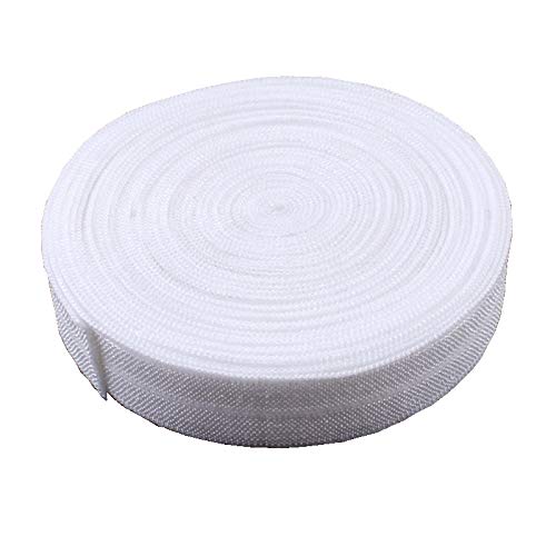 RAYLINE-DO RayLineDo® 15 Yards Flat Elastic Sewing Ribbon Bands Elastic Cord Spool Band Stretch Band Webbing Sewing Elastic DIY Craft Accessories White