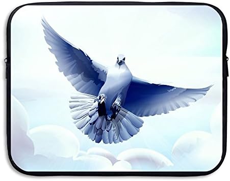 Business Briefcase Sleeve Beautiful Cute White Pigeon Laptop Sleeve Case Cover Handbag For 15 Inch Macbook Pro / Macbook Air / Asus / Dell / Lenovo / Hp / Samsung / Sony / Women &amp; Men