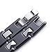 Urban Jewelry Amazing Tungsten and Ceramic Men's Link Bracelet (Black, Silver) 8.66 inch Long, 0.35 Inch Wide