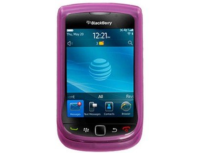 Hot Pink Tinted Flexi Gel Skin Case for BlackBerry Torch 9800