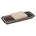 mDesign Metal 2-Piece Sink Tray Caddy for Kitchen Countertops - Removable Grid Insert for Sponges, Scrubbers, Bar Soap, Cleaning Tools - Drainage Grid with Tray primary