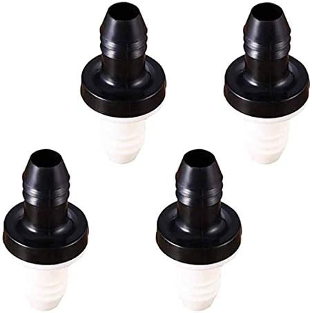 4 Pcs 10mm 3/8 inches Inline ABS One Way Water Non Return Check Valve for Fuel Gas Liquid Air