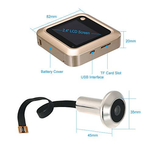 Owsoo Doorbell Inch Digital Door Eye Peephole Viewer