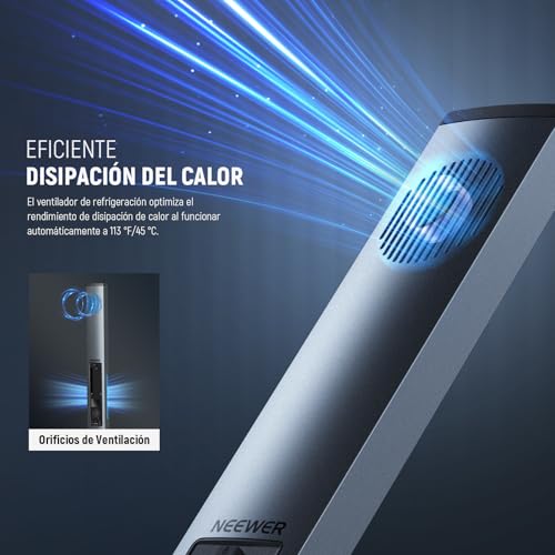 Neewer Kit de luz LED de Mano de 2.4 G, Mejorado 40 W Regulable 3200K-5600 K CRI97 con Soportes/filtros/Bolsa de Transporte para fotografía de Juegos, Youtube TikTok, grabación de Video BH20B Ultra