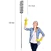 Microfiber Duster for Cleaning with Extension Pole Reaches About 100 Inches,LECAMEBOR Flexible and Extendable Duster for Cleaning Ceiling Fan/Furniture/Keyboard/Cobweb