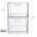 Stackable Clear Plastic Craft and Office Organizer Drawers | Set of 2